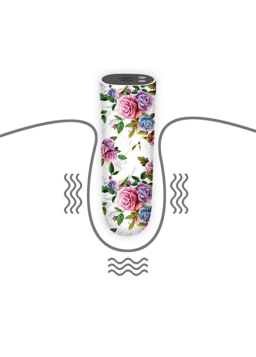 Компактный вибратор с принтом Rechargeable Aphrodite Massager Lovetoy (258290915)