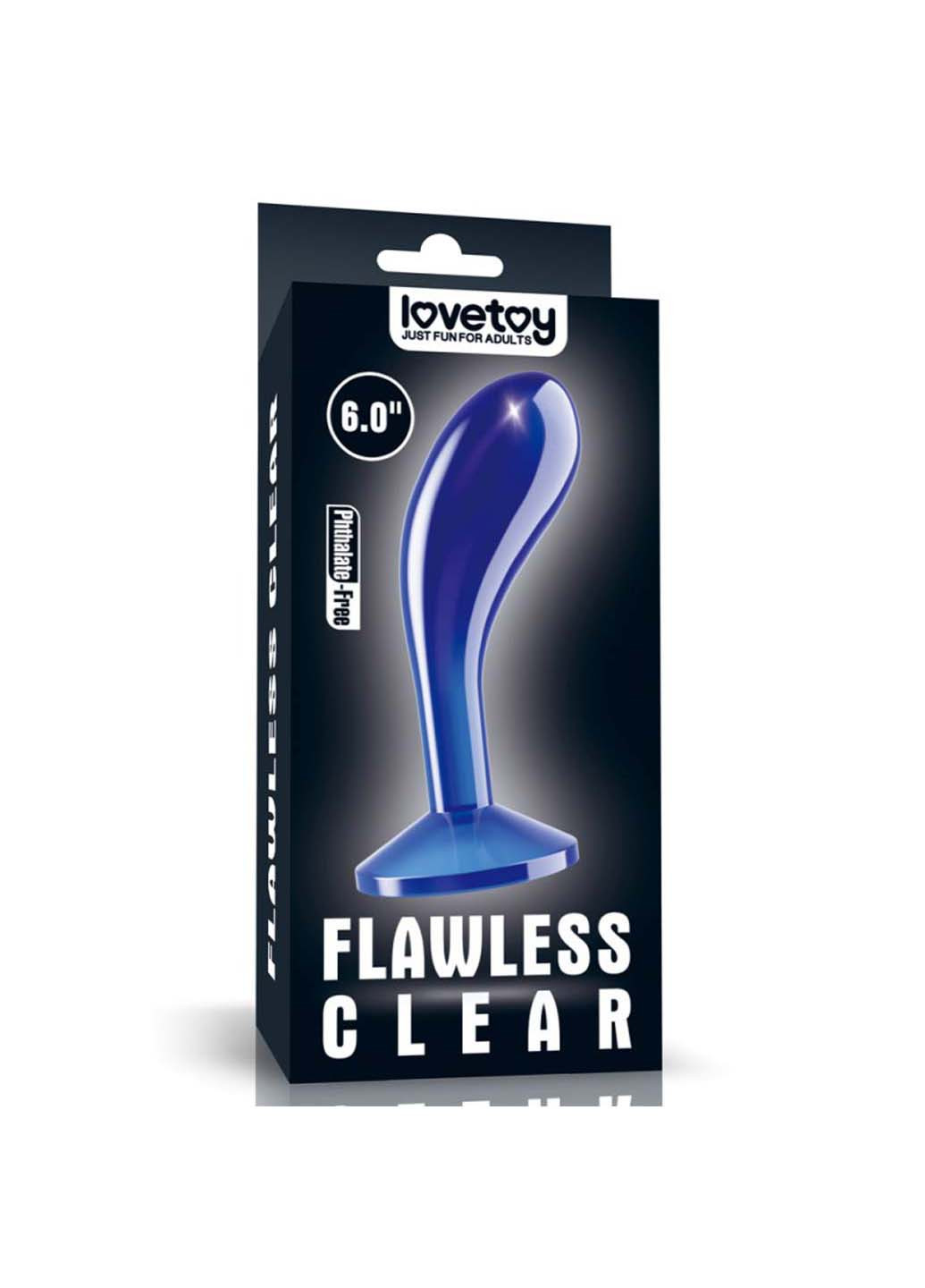 Анальная пробка Flawless Clear Prostate Plug 6.0 Lovetoy синяя ‣ Цена 823  грн ‣ Купить в интернет-магазине Каста ‣ Киев, Одесса, Харьков ‣ Доставка  по всей Украине!(#258290903)