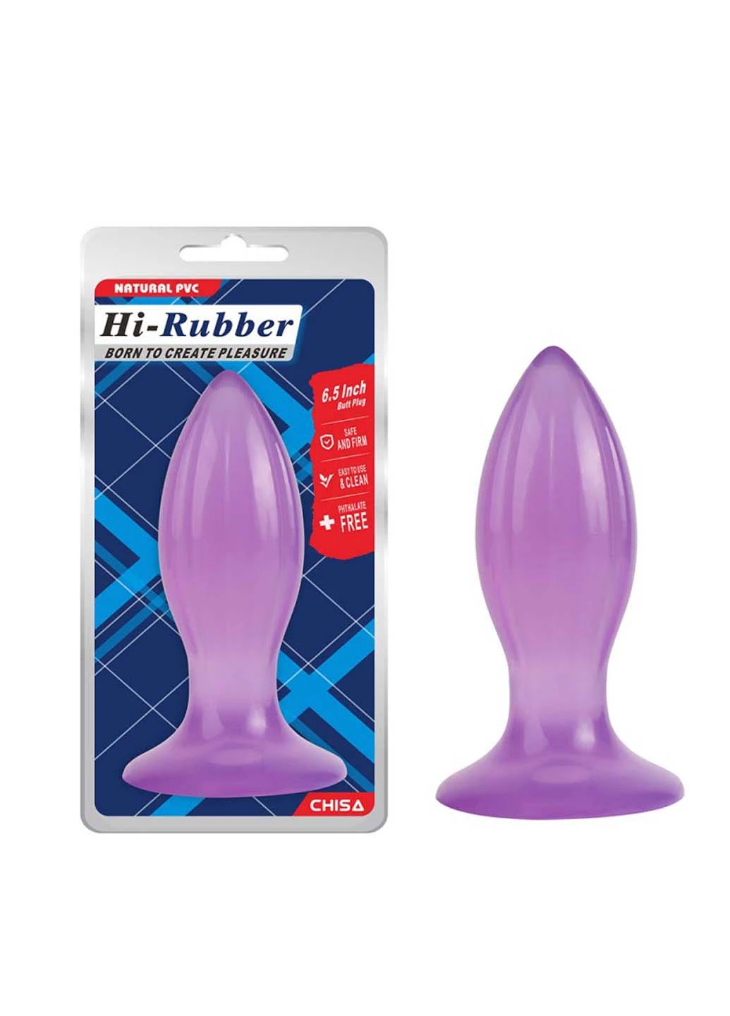 Анальний корок на присосці Butt Plug 6.5 Chisa (258290802)