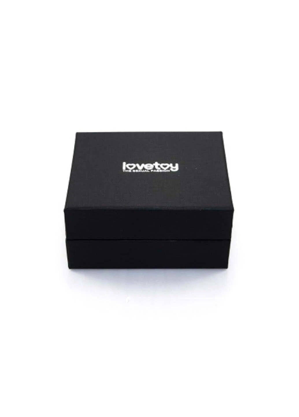 Большая металлическая пробка с бордовым пушком Pompon Metal Plug Large Silver Lovetoy (258291123)