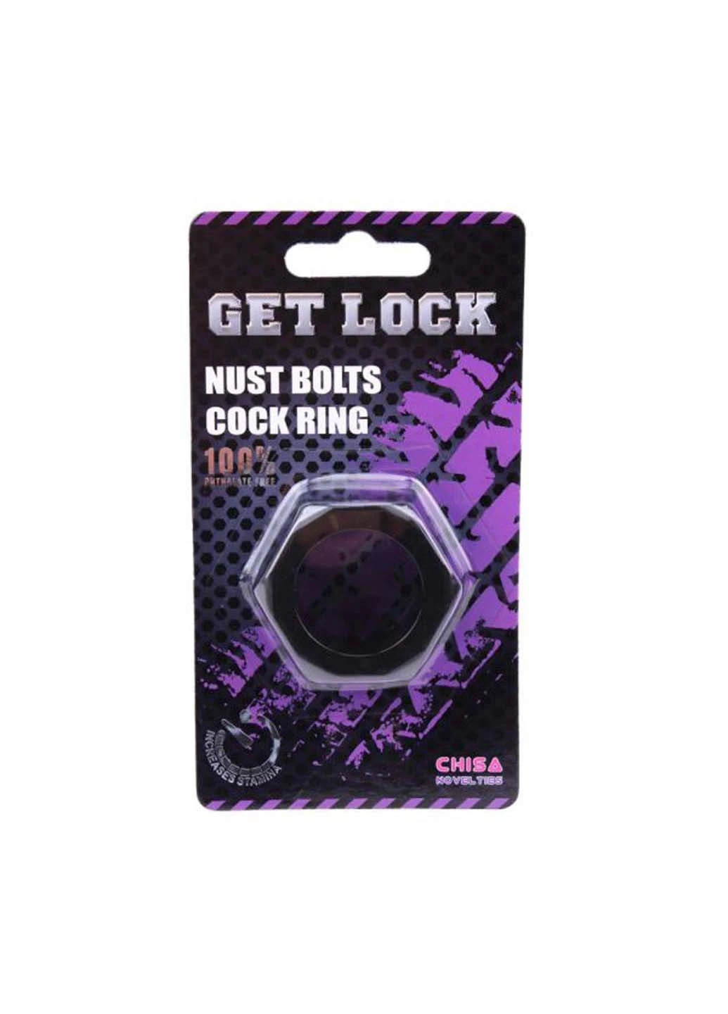 Ерекційне кільце у формі гайки Nust Bolts Cock Ring Chisa (258290660)