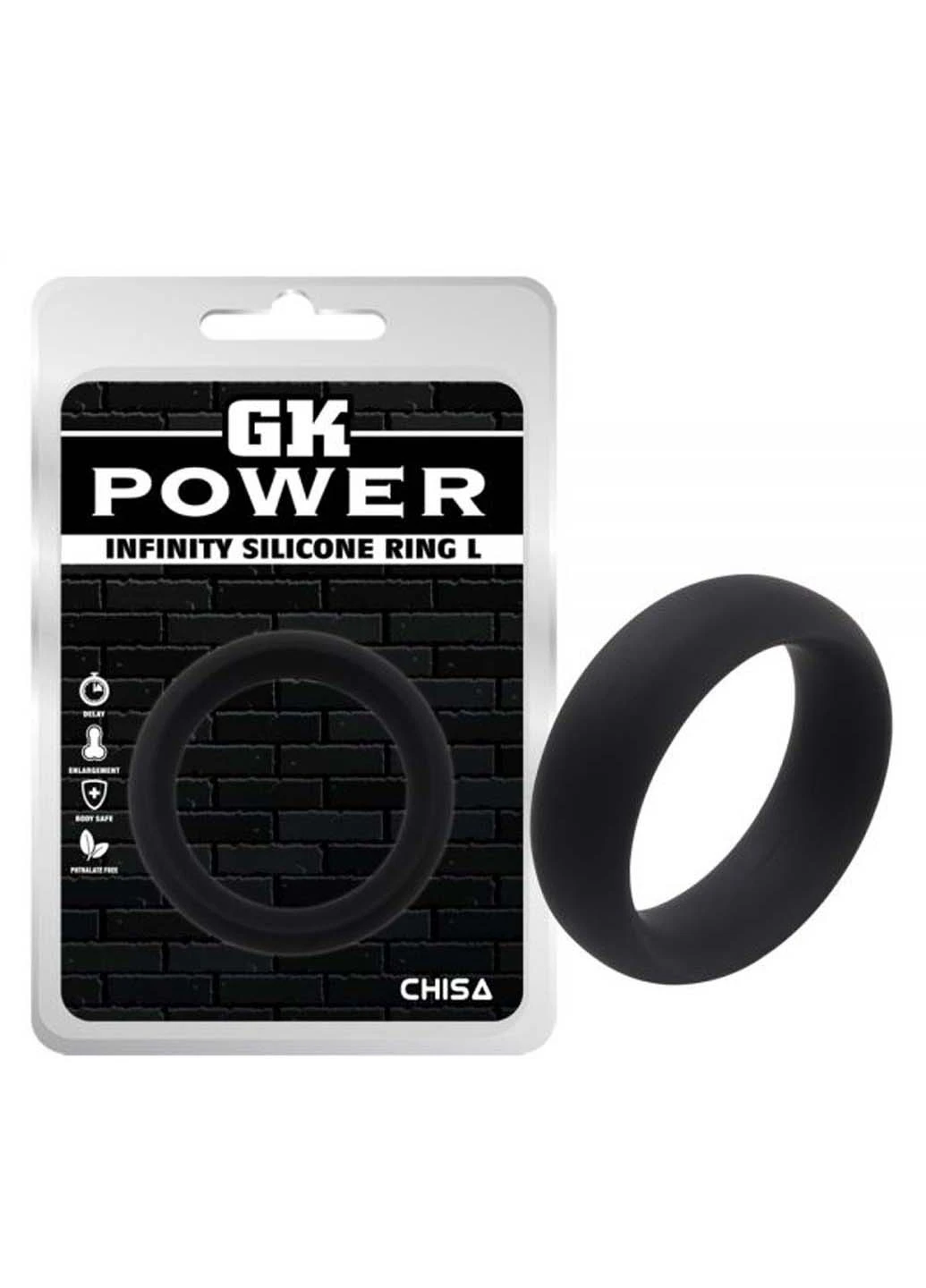 Ерекційне кільце Infinity Silicone Ring Large Chisa (258290730)