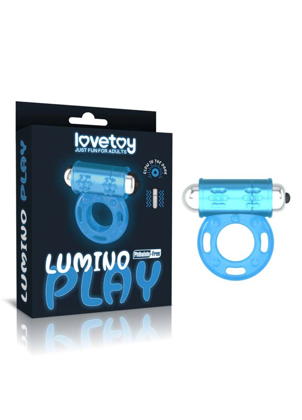 Вібраційне кільце для пеніса Lumino Play Vibrating Penis Ring, що світиться Lovetoy (258290968)