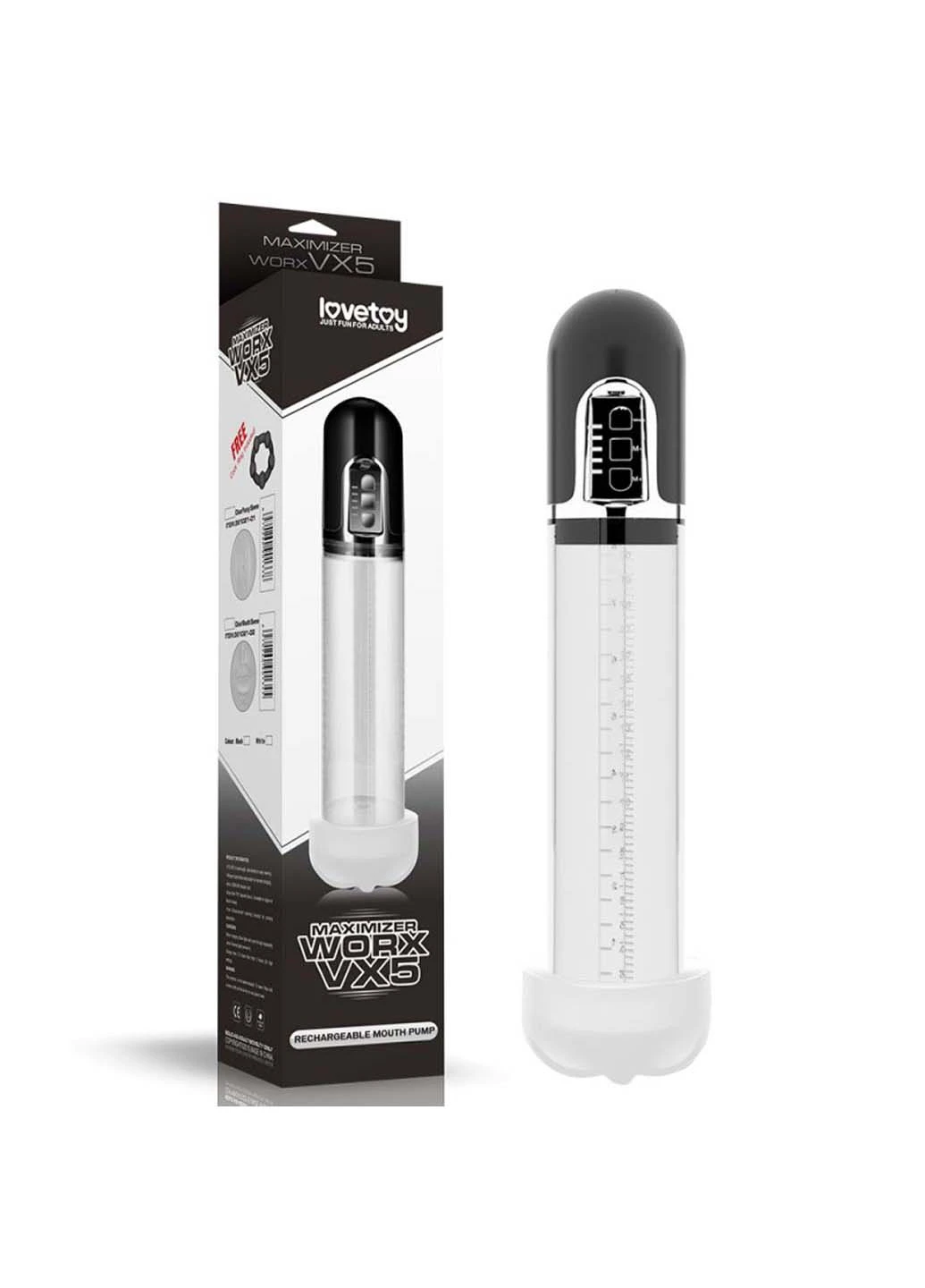 Вакуумная помпа для мужчин Maximizer Worx VX5 Rechargeable Pump Vagina Lovetoy (258291077)
