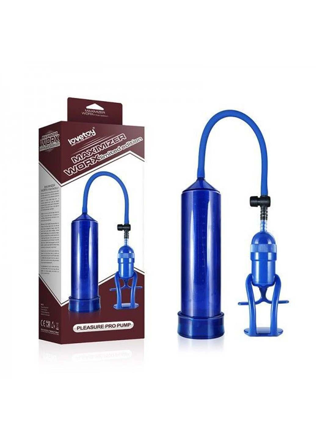 Вакуумний синій помпа Maximizer Worx Limite Edition Pump Lovetoy (258290895)