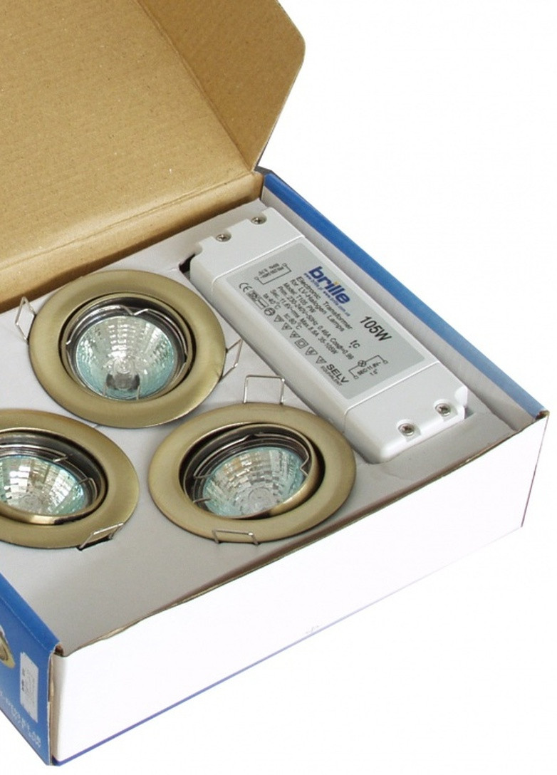 Светильник точечный комплект SET 8/HDL-DT03 AB 3x35W W/T Brille (258292017)