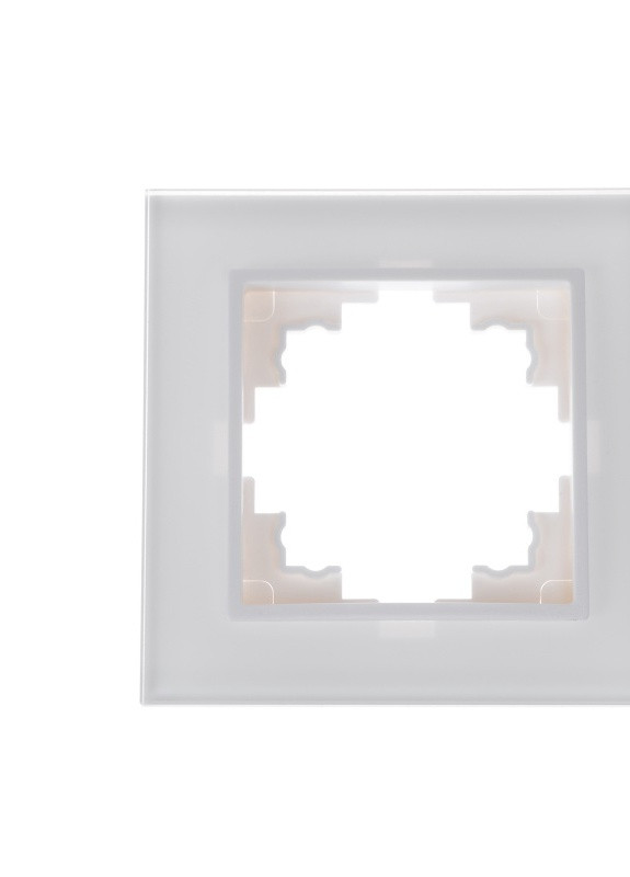 Рамка одинарная белая (стекло) NB-1F wh Brille (258292012)