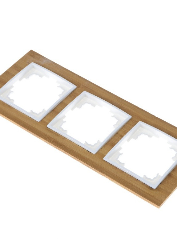Рамка потрійна бамбук NB-3F wood Brille (258292106)