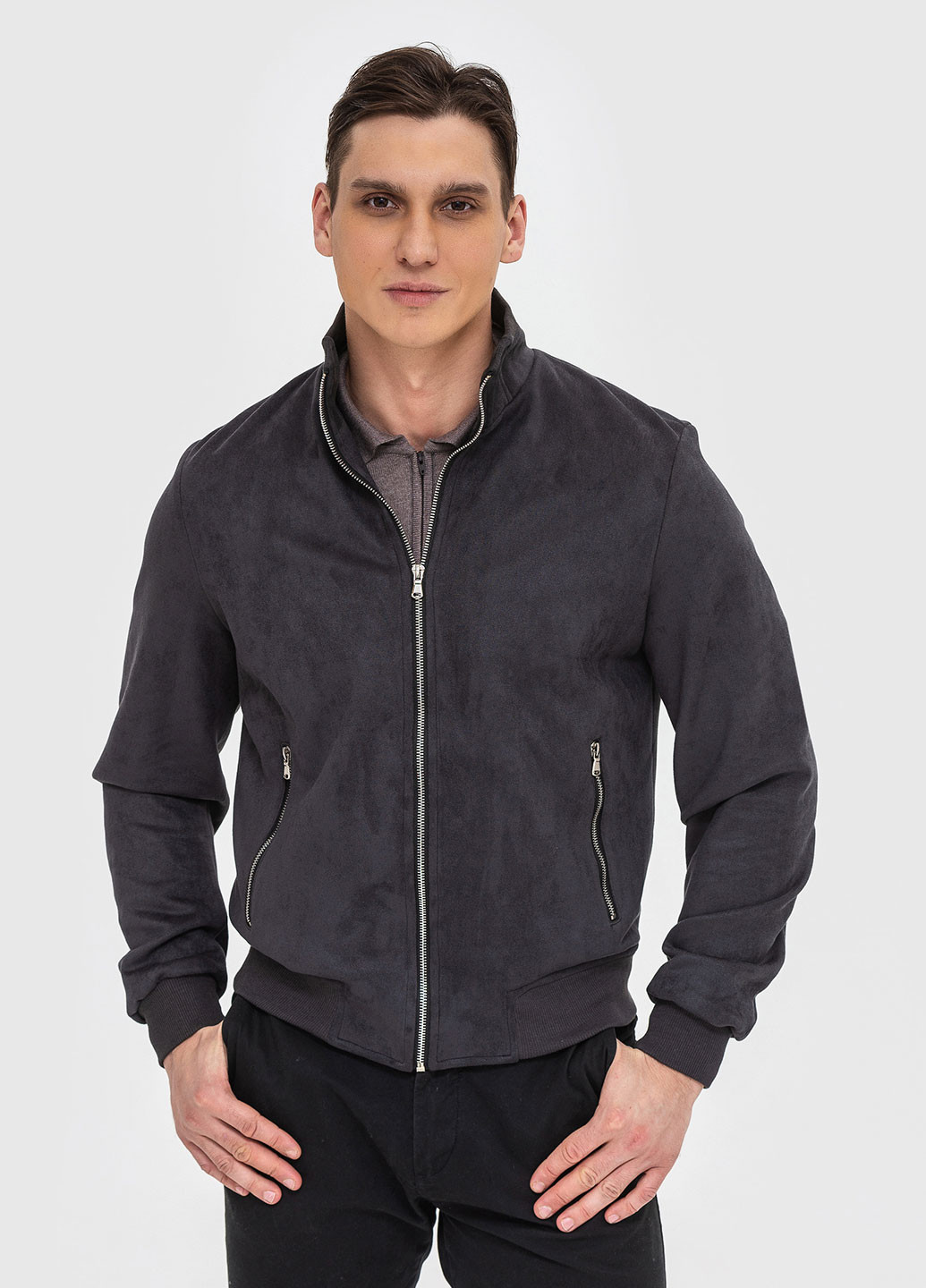 Темно-серая демисезонная ветровка Astoni ALTER