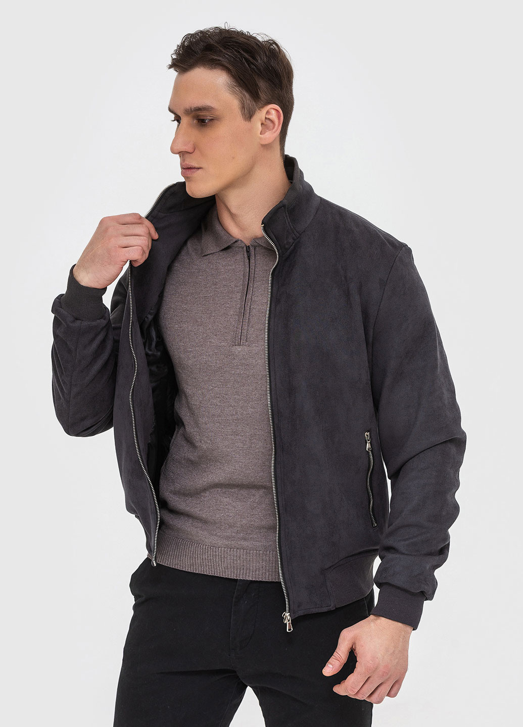 Темно-серая демисезонная ветровка Astoni ALTER