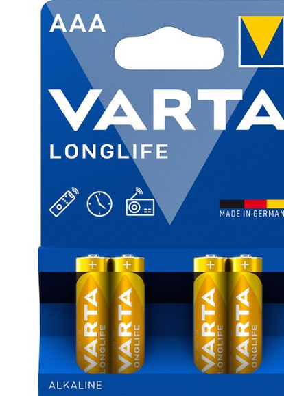 Батарейка LONGLIFE AAA BLI 4 Varta (258297694)