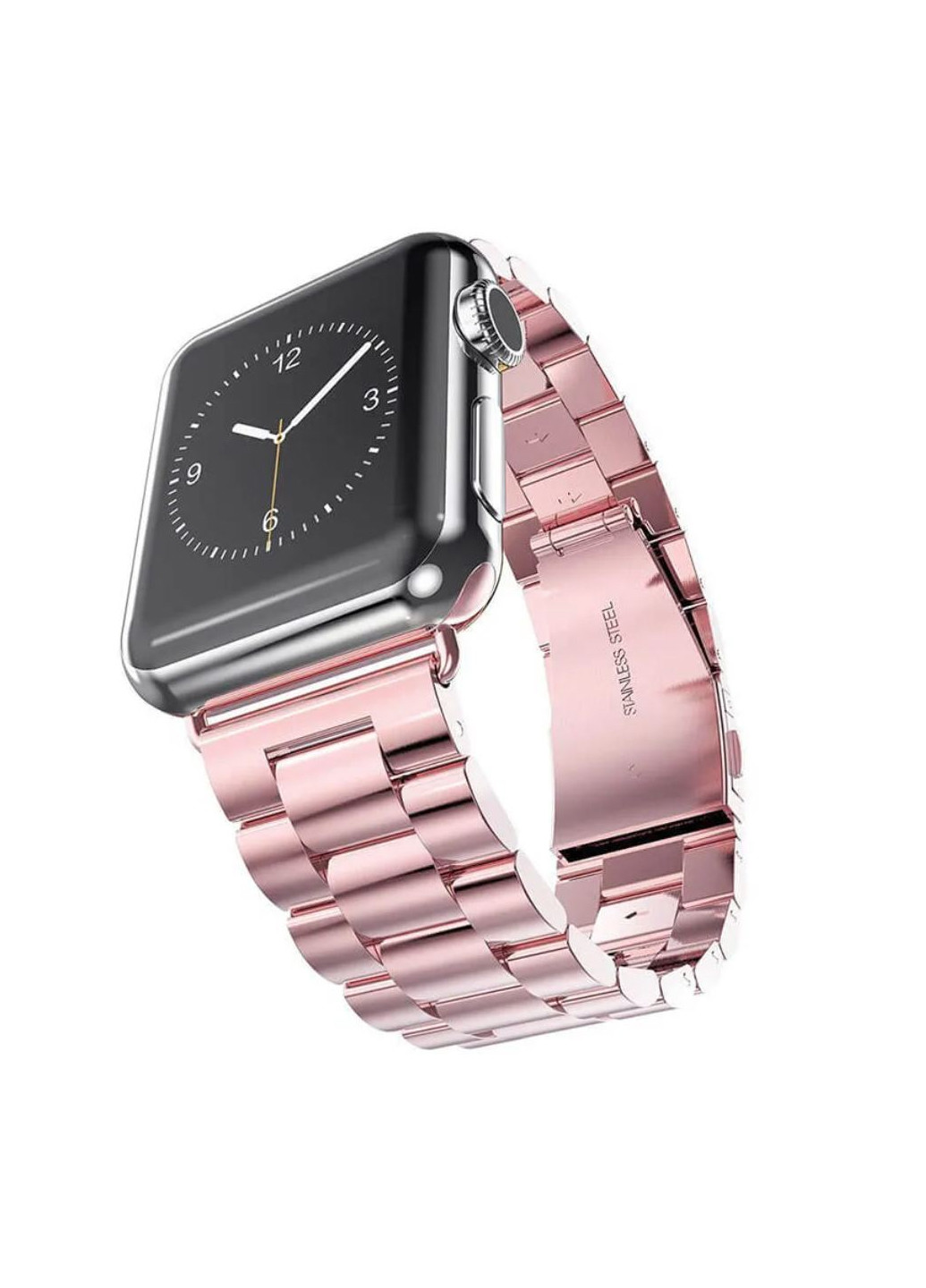 Ремінець Stainless Steel Band для Apple Watch 38/40/41 Rose Pink No Brand (258310841)