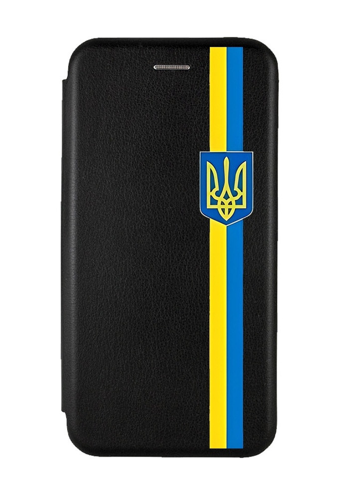 Чехол-книжка с рисунком для Samsung Galaxy А10 (2019) А105 Чёрный; Лента Украина (принт 253) G-Case (258309696)