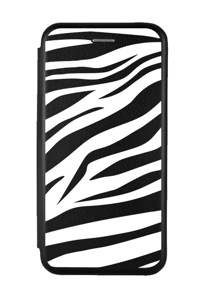 Чохол-книжка з малюнком для Samsung Galaxy A02/A022 (2021) Чорний; Фон Зебра (принт 91) G-Case (258308701)