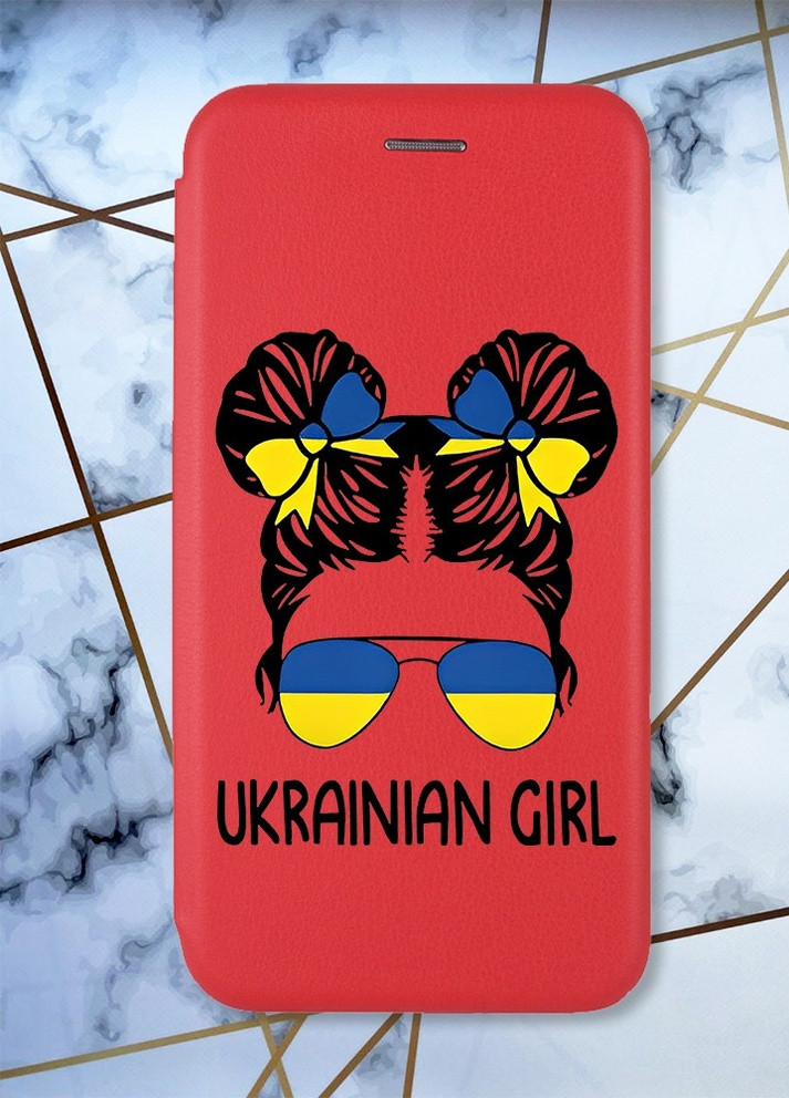 Чохол-книжка з малюнком для Samsung Galaxy A72 (A725) Червоний; Українська дівчина (принт 113) G-Case (258308762)