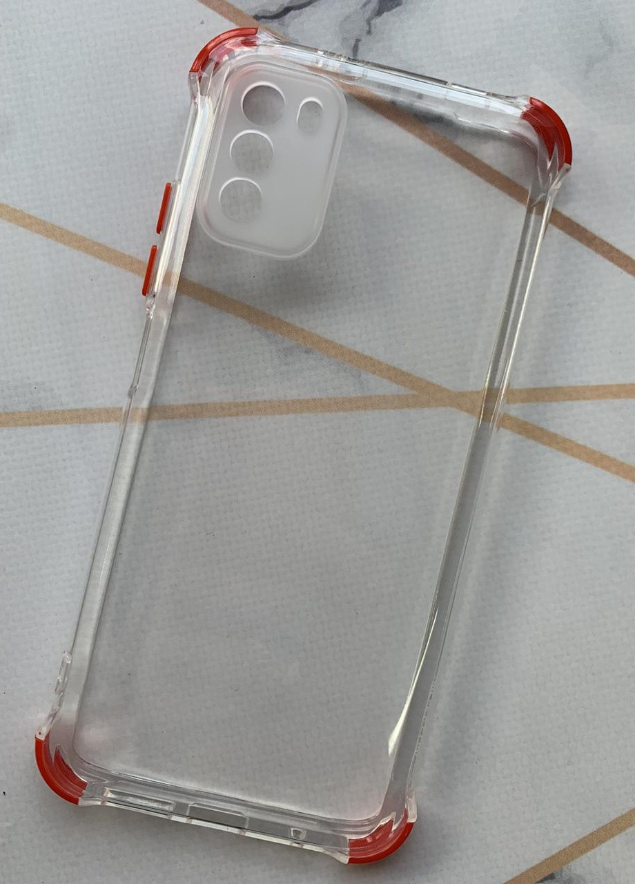 Силиконовый чехол с утолщёнными углами красного цвета для Xiaomi Poco M3 Creative (258310734)