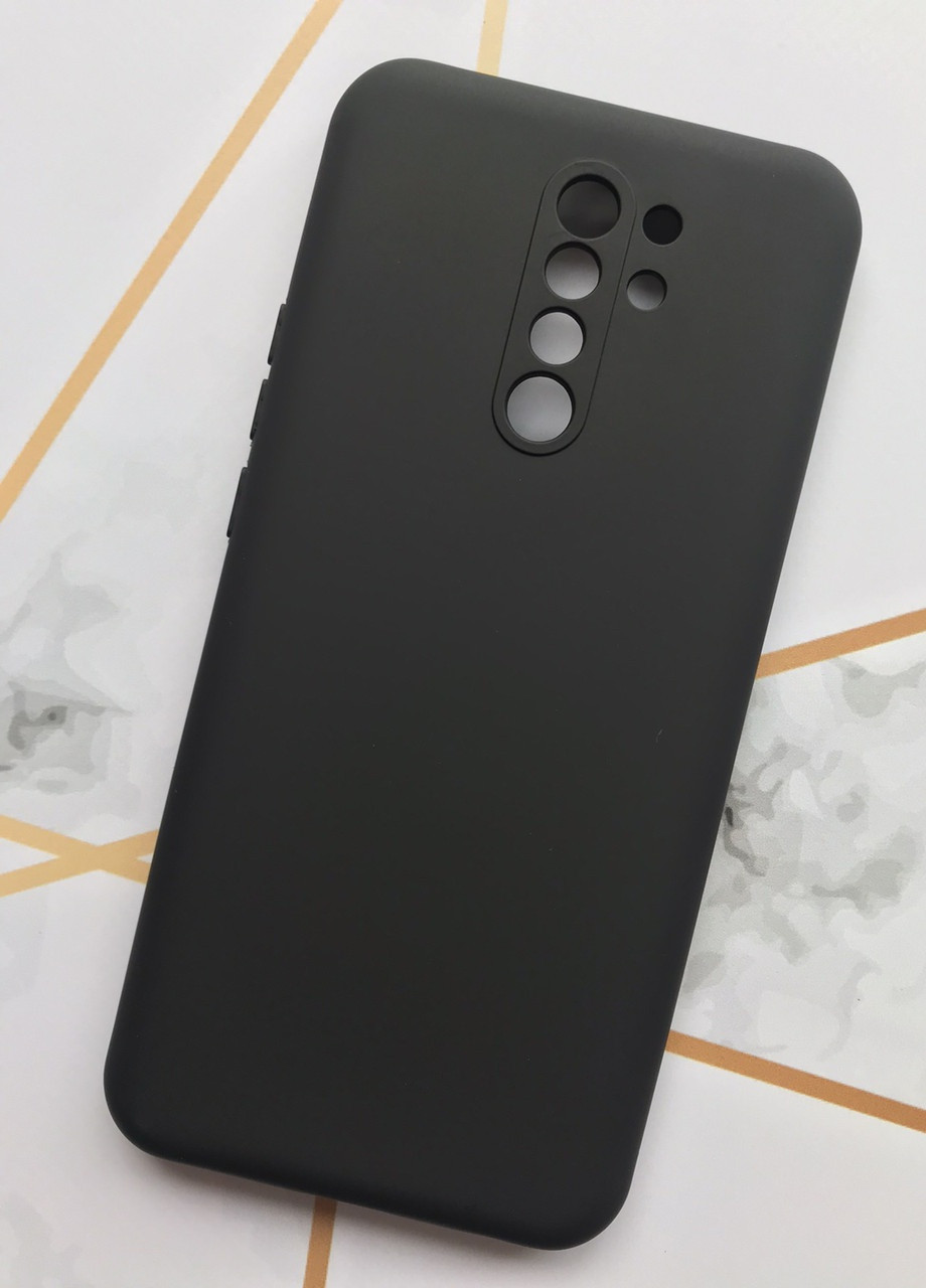 Силіконовий чохол Silicone Case (no logo) для Xiaomi Redmi 9 Чорний Creative (258308241)