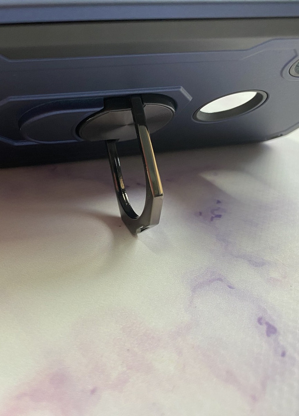 Силиконовый чехол Hard Defence Series с кольцом-подставкой для Xiaomi Redmi 7 Синий Creative (258306152)