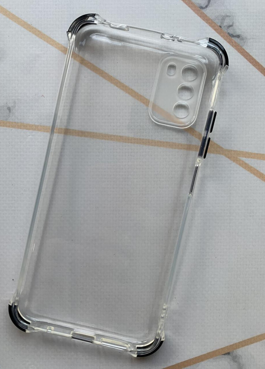 Силіконовий чохол з потовщеними кутами чорного кольору для Xiaomi Poco M3 Creative (258305982)