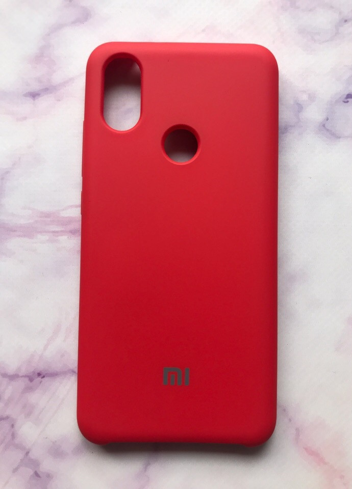 Силиконовый чехол Silicone Case для Xiaomi Redmi 6Х / А2 Красный Creative (258305877)