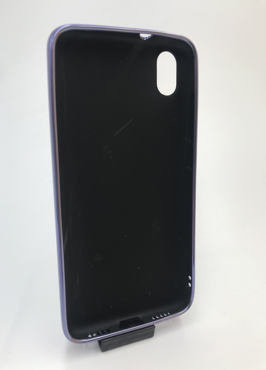 Силиконовый глянцевый чехол с логотипом для Xiaomi Redmi 7A Сиреневый Creative (258307073)