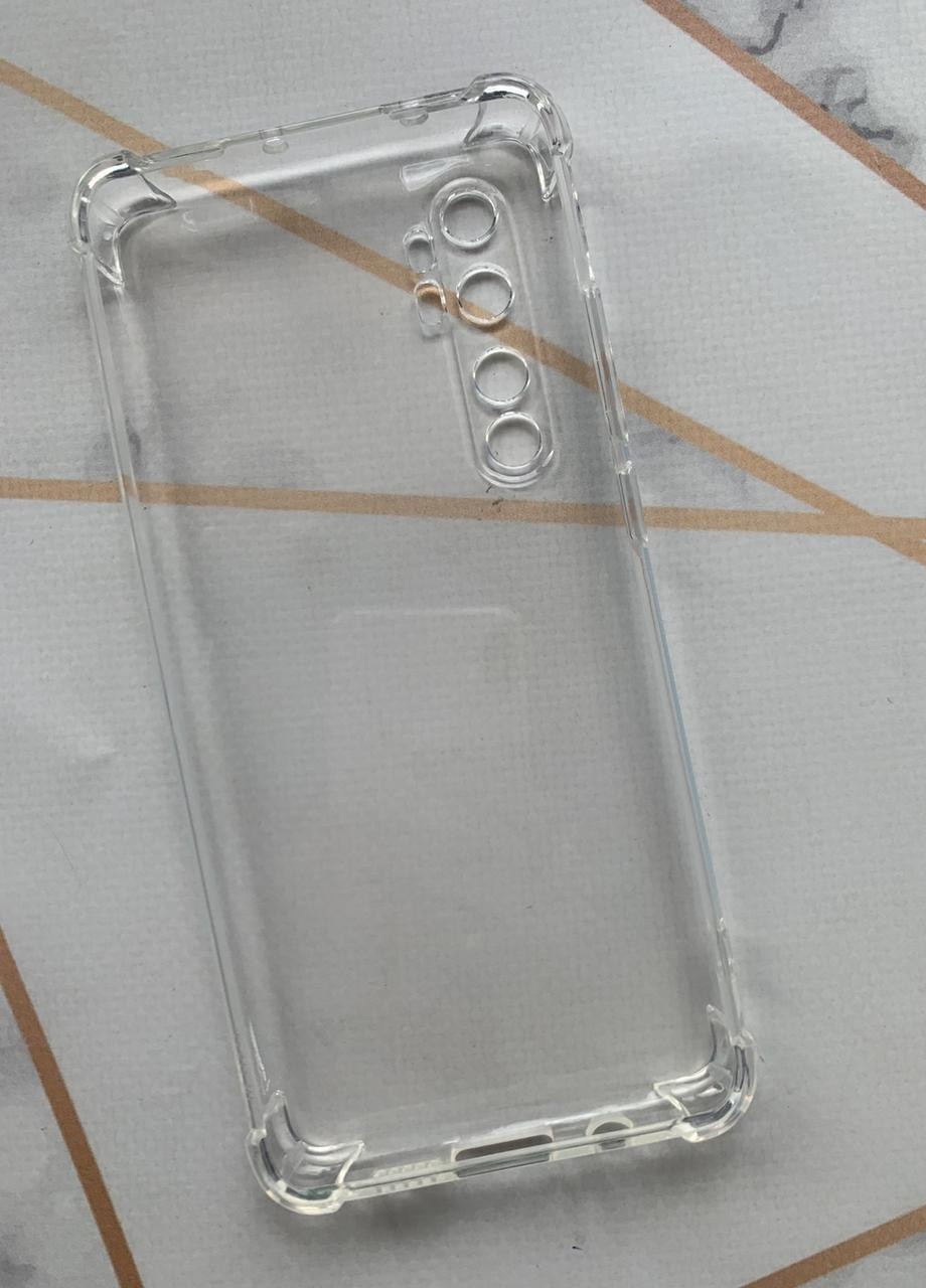 Прозорий силіконовий чохол з потовщеними кутами для Xiaomi Mi Note 10 Lite Creative (258307096)