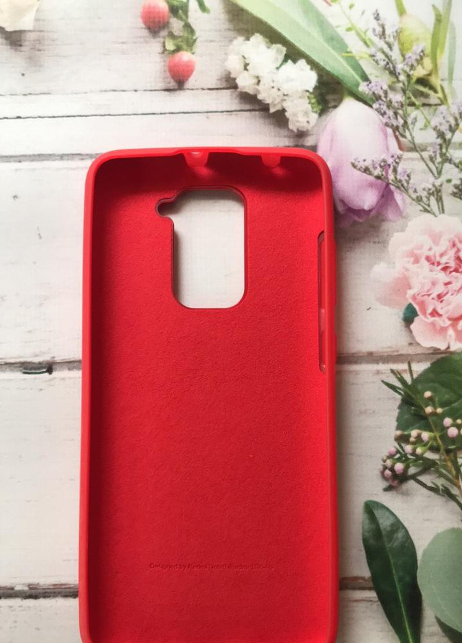 Силиконовый чехол Silicone Case для Xiaomi Redmi Note 9 Красный Creative (258305842)