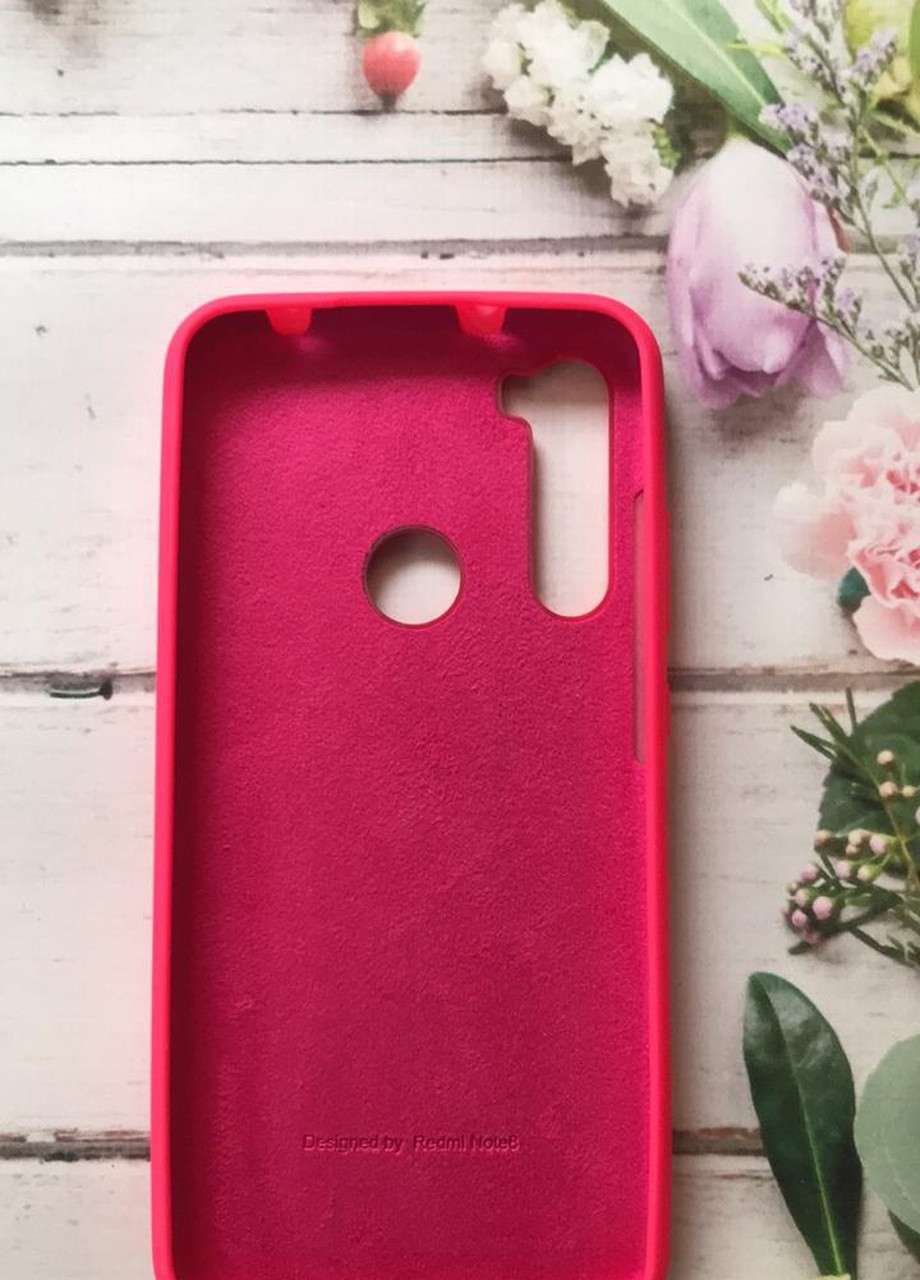 Силіконовий чохол Silicone Case для Xiaomi Redmi Note 8 Малиновий Creative (258309482)