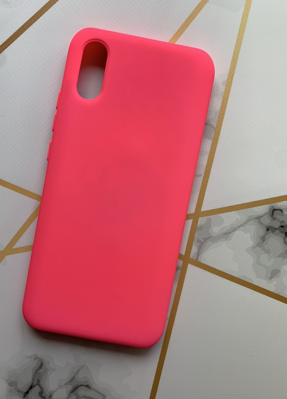 Силиконовый чехол Silicone Case (no logo) для Xiaomi Redmi 9A Малиновый Creative (258309376)
