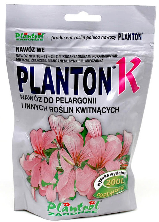 Удобрение для пеларгоний и цветущих Плантон К ( K) 200 г Planton (258303235)