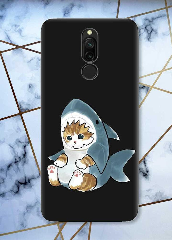 Матовый черный чехол на Xiaomi Redmi 8 Котёнок принт 120 Creative (258306456)