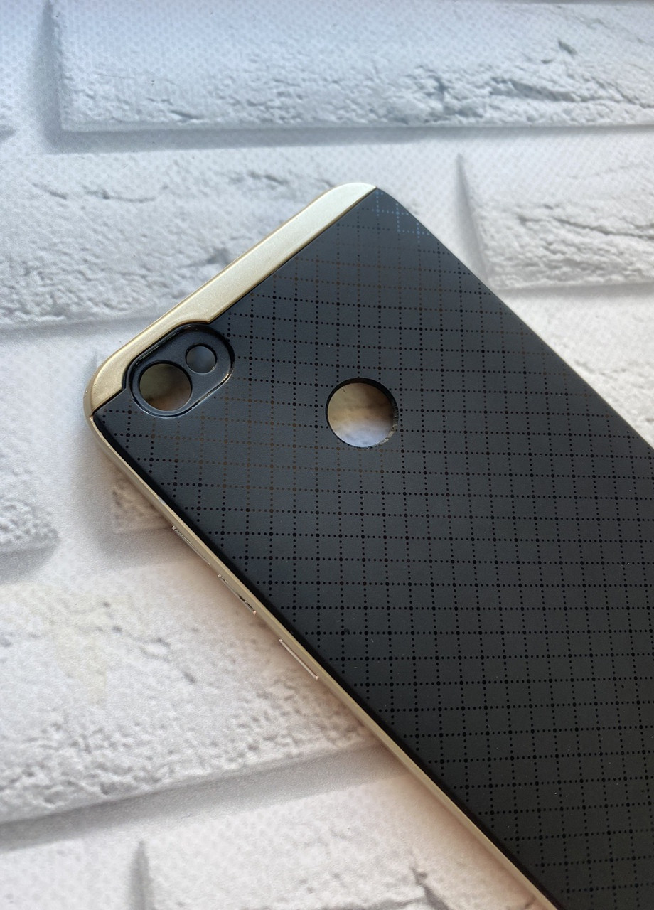 Силіконовий чохол Ipaky із золотим бампером для Xiaomi Redmi Note 5A Чорний Creative (258306149)