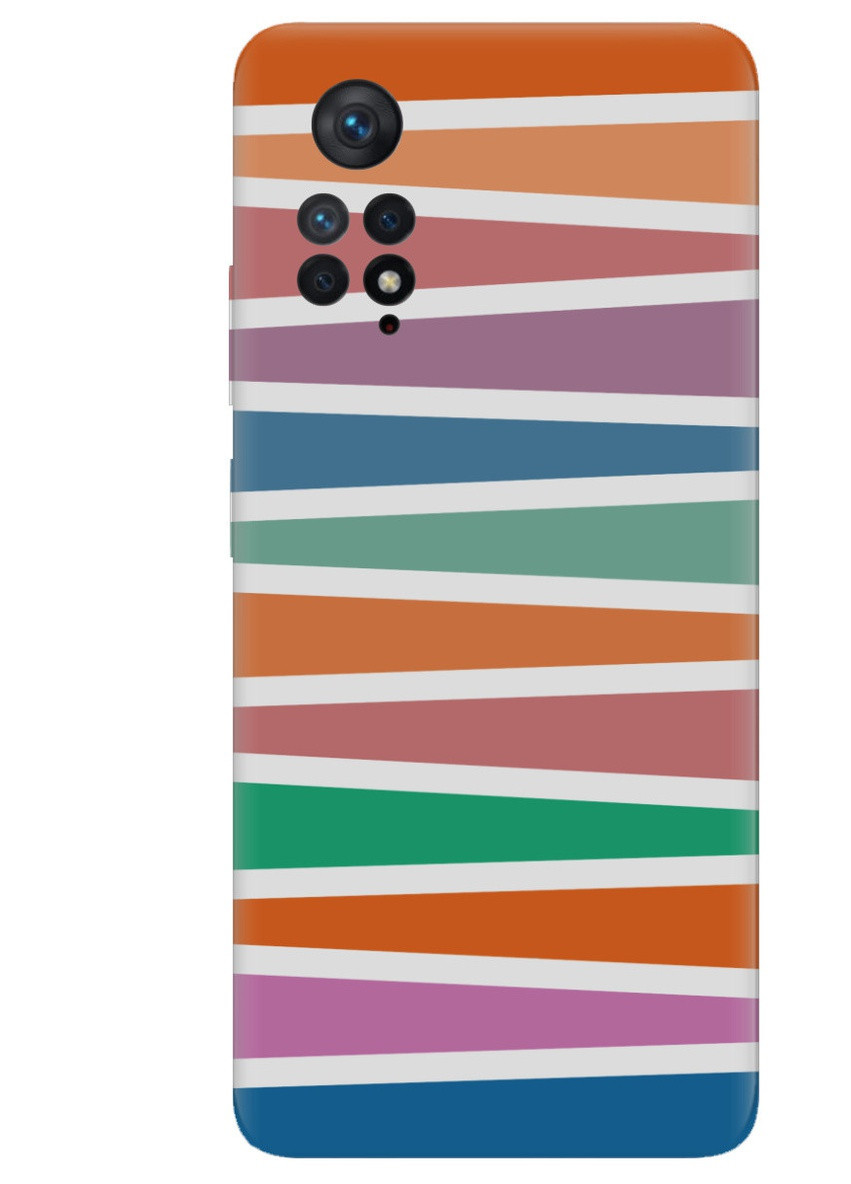 Чехол для Xiaomi Redmi Note 11 Pro Цветные полоски (принт 50) Creative (258309009)