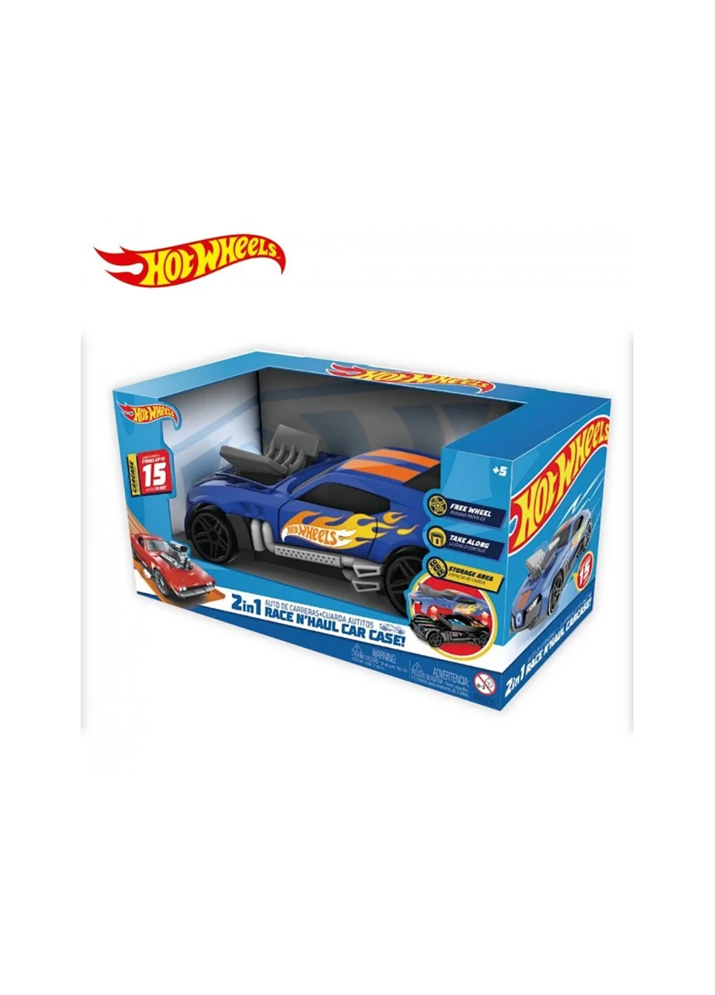 Гоночный автомобиль-гараж 2 в 1 HWCC15 Hot Wheels (258320187)