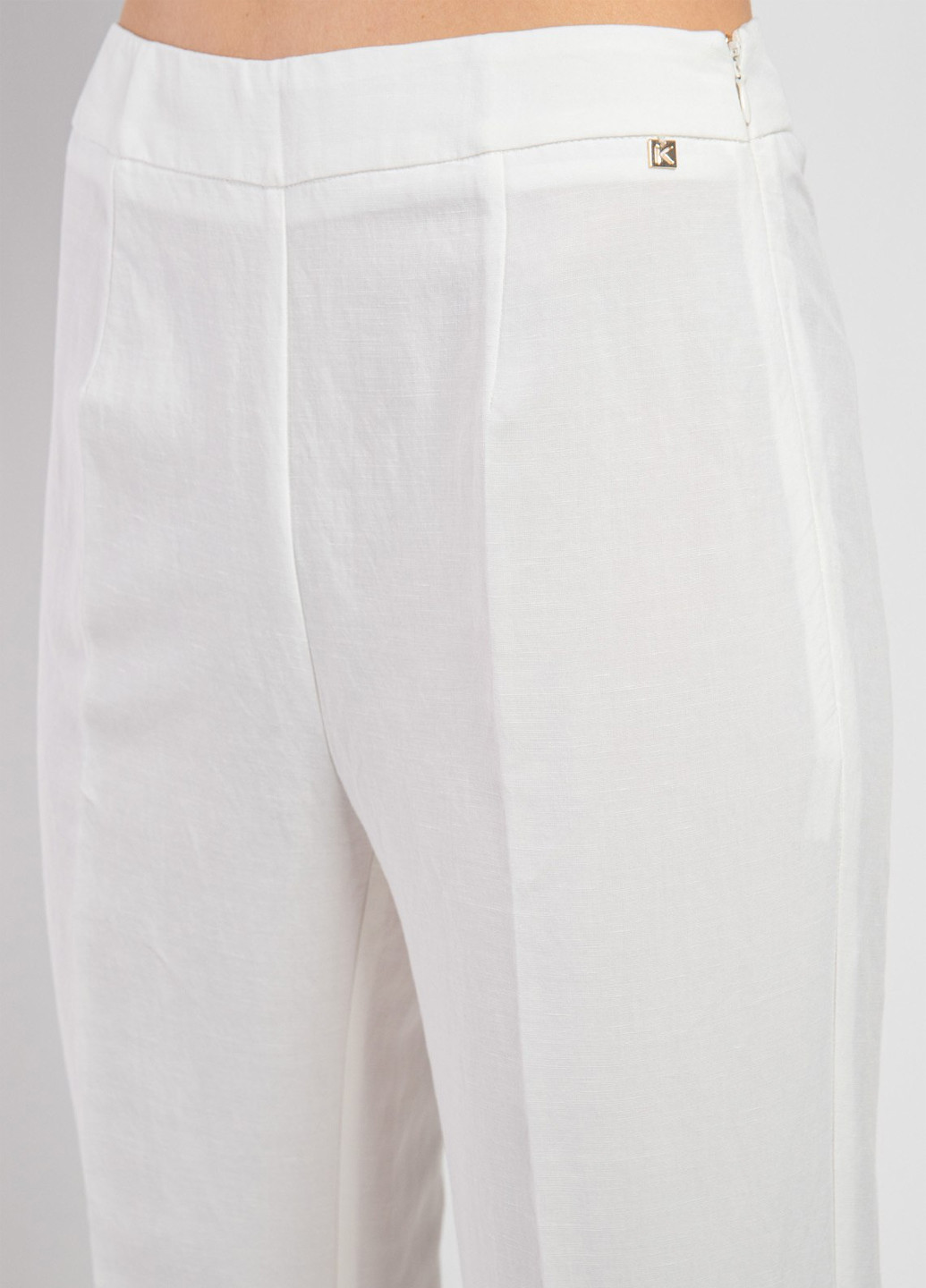 Белые кэжуал демисезонные брюки Kocca