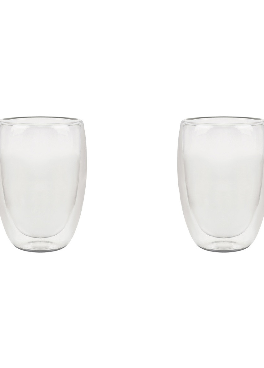 Набір склянок із подвійною стінкою 380 ml 2шт DOBLO Lora (258329703)