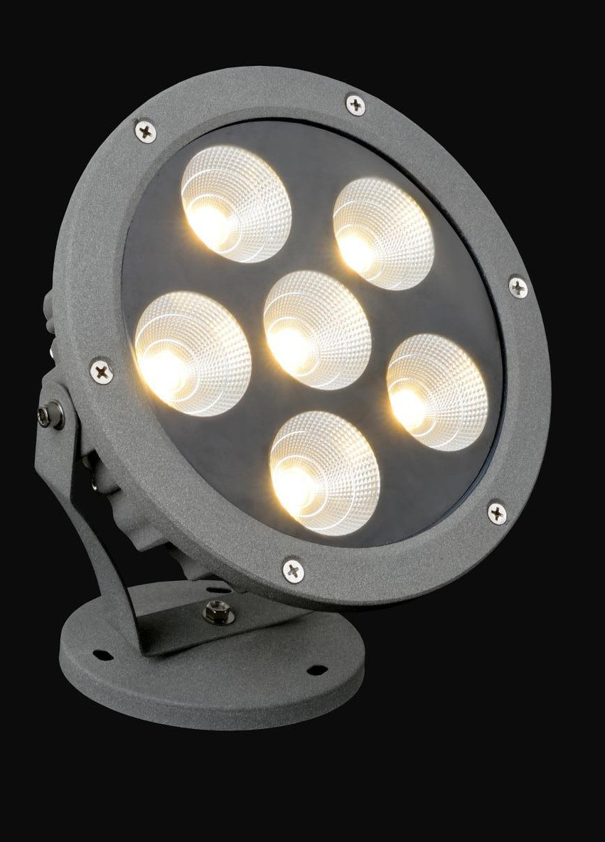 Круглый светильник для сада AS-15 6*7W WW IP65 GY Brille (258329710)