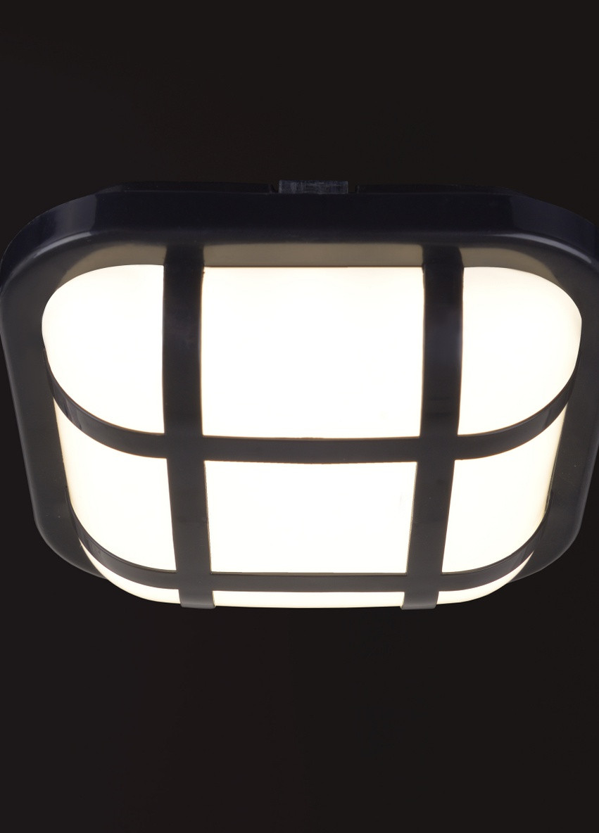 Вуличний настінний ЛЕД світильник AL-15SQ-H/15W NW IP54 BK Brille (258329733)
