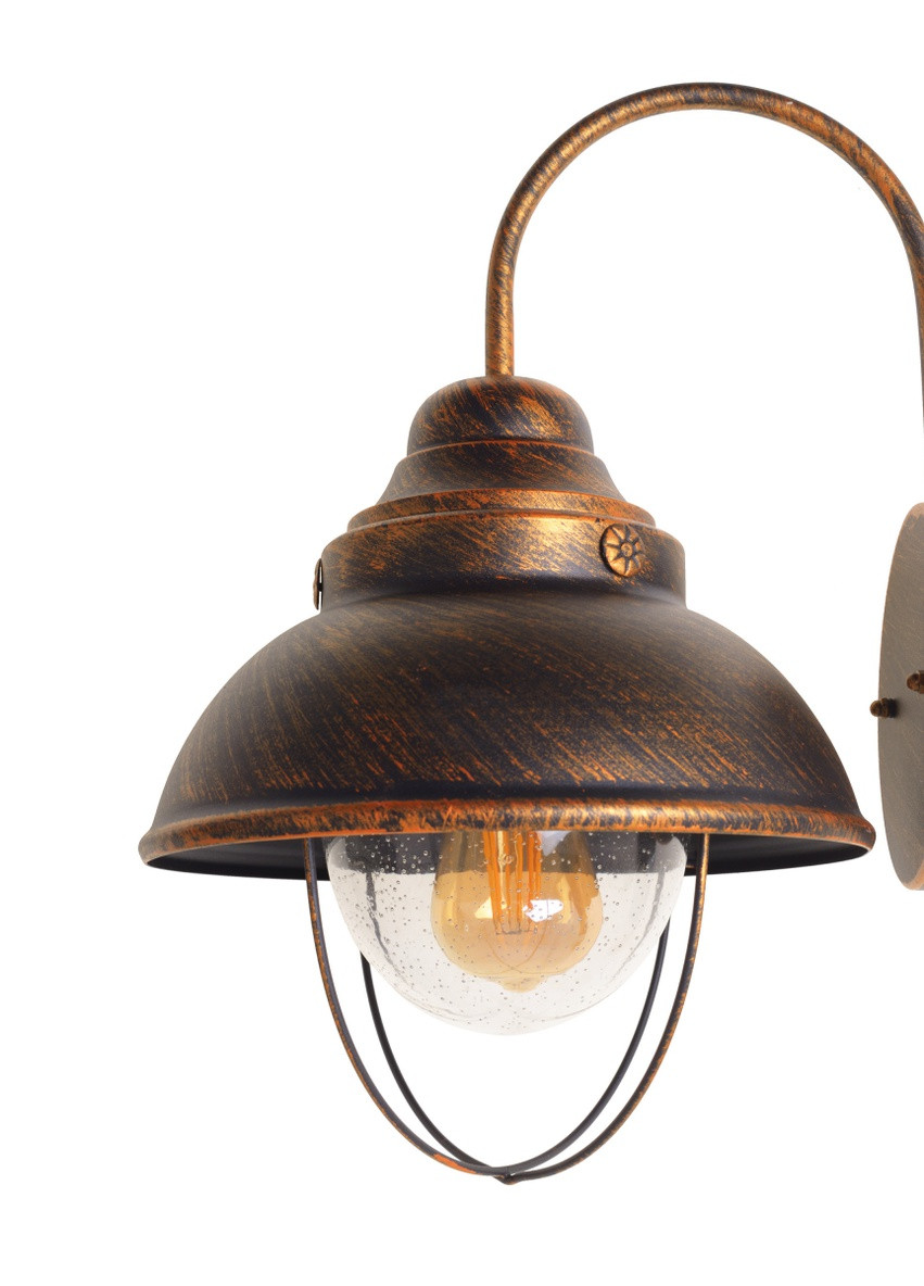 Світильник вуличний настінний GL-117 AМ MB/G Brille (258329682)