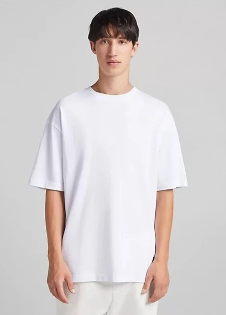 Біла футболка Bershka