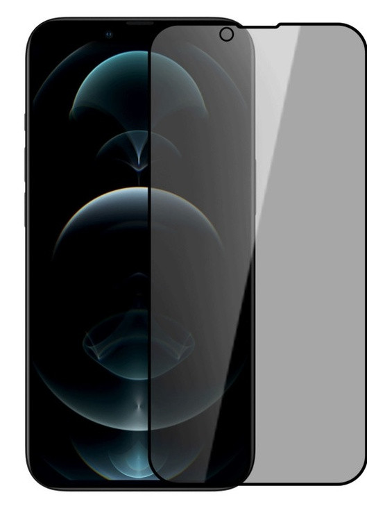 Захисне скло Анти-шпигун Privacy 5D Full Glue для iPhone 13 Pro Max / 14 Plus No Brand (258330380)