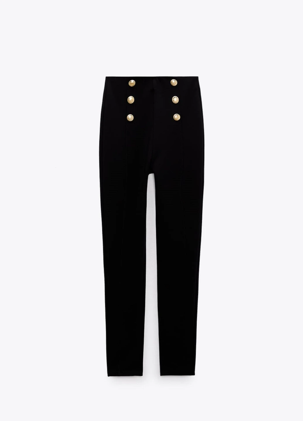 Черные демисезонные леггинсы Zara