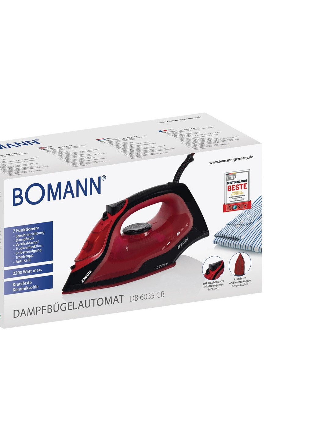 Утюг DB 6035 CB (DB6035CB) Bomann (258335537)