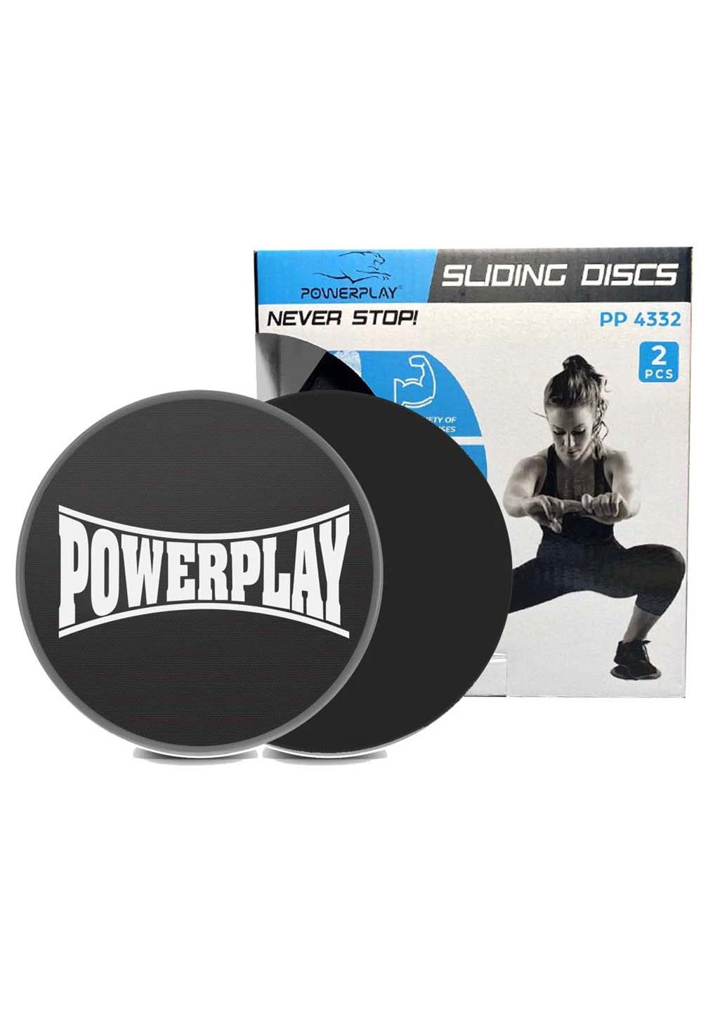 Диски для ковзання 4332 Sliding Disk Чорні PowerPlay (258346967)