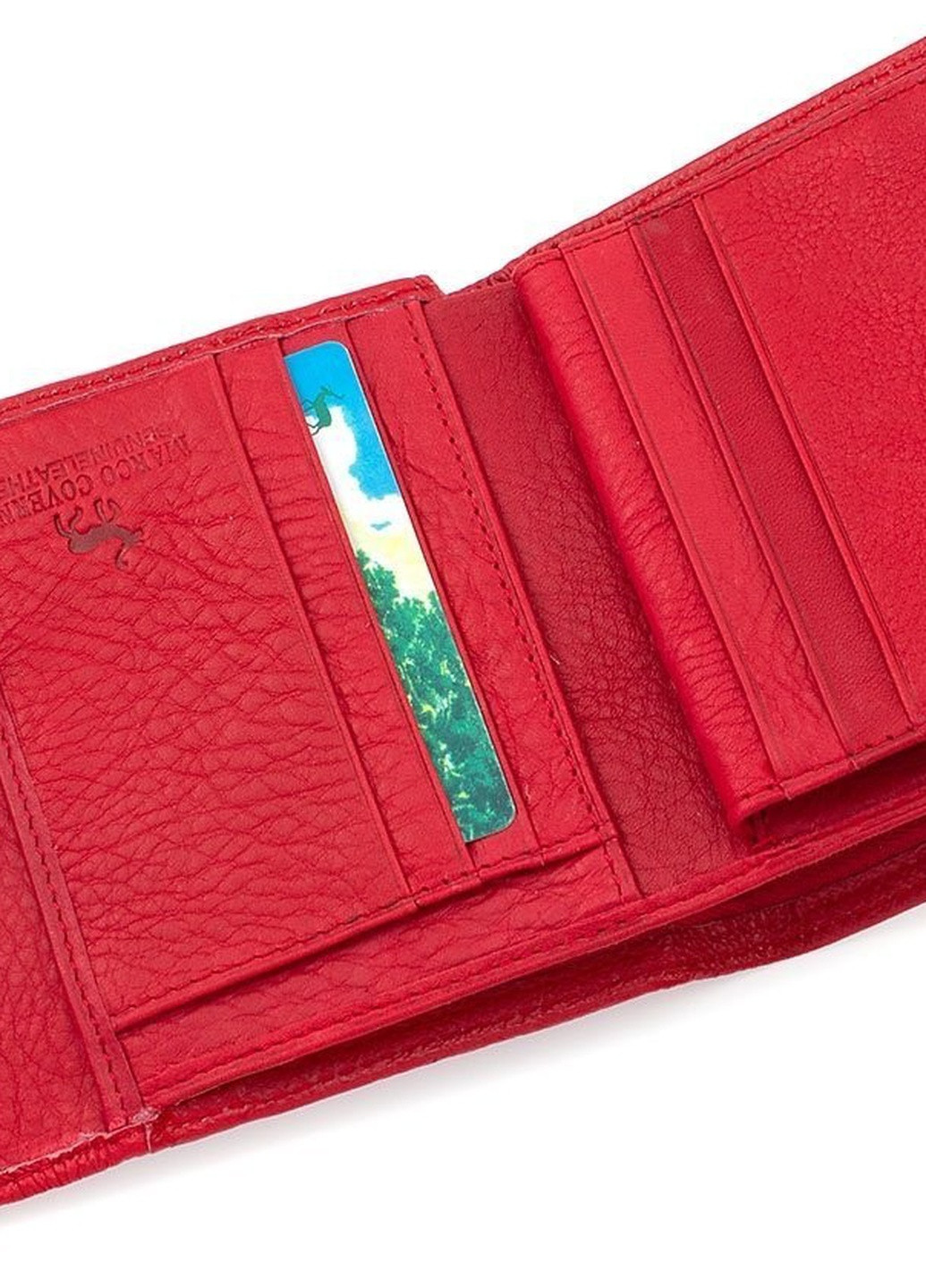 Жіночий шкіряний гаманець 12х10х2,5 см Marco (258363732)