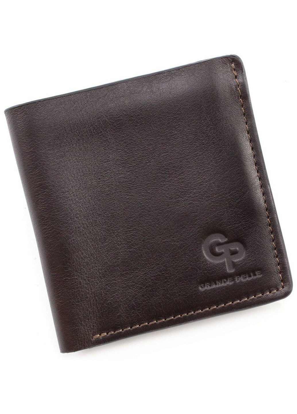 Чоловічий шкіряний гаманець 11,5х11,5х3 см Grande Pelle (258362872)