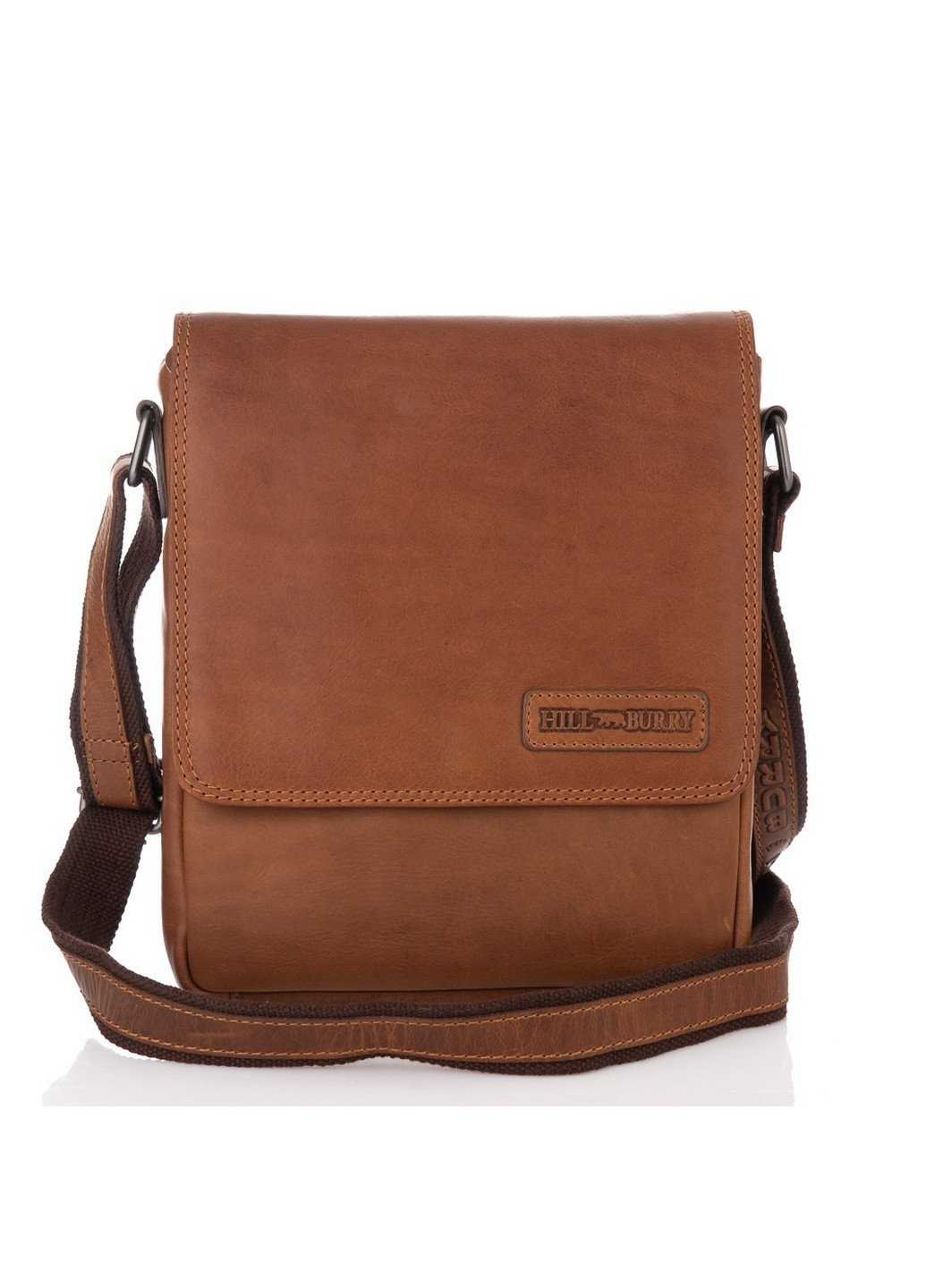 Чоловіча шкіряна сумка месенджер 26х23х7 см HILL BURRY (258362923)