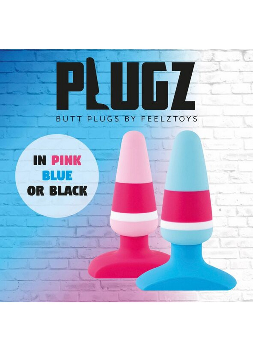 Анальная пробка - Plugz Butt Plug Colors Nr. 2 FeelzToys (258354160)