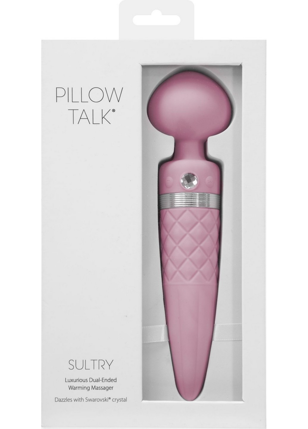 Вибромассажер 2-в-1 - Sultry Pink, классический массажер и вибратор с ротацией, подогрев Pillow Talk (258353975)