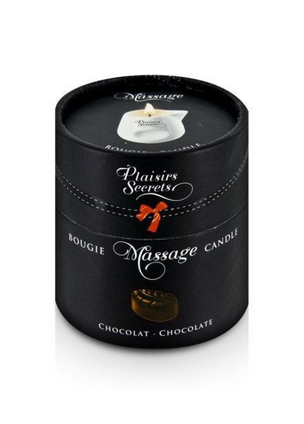 Массажная свеча Chocolate подарочная упаковка, керамический сосуд Plaisirs Secrets (258353227)